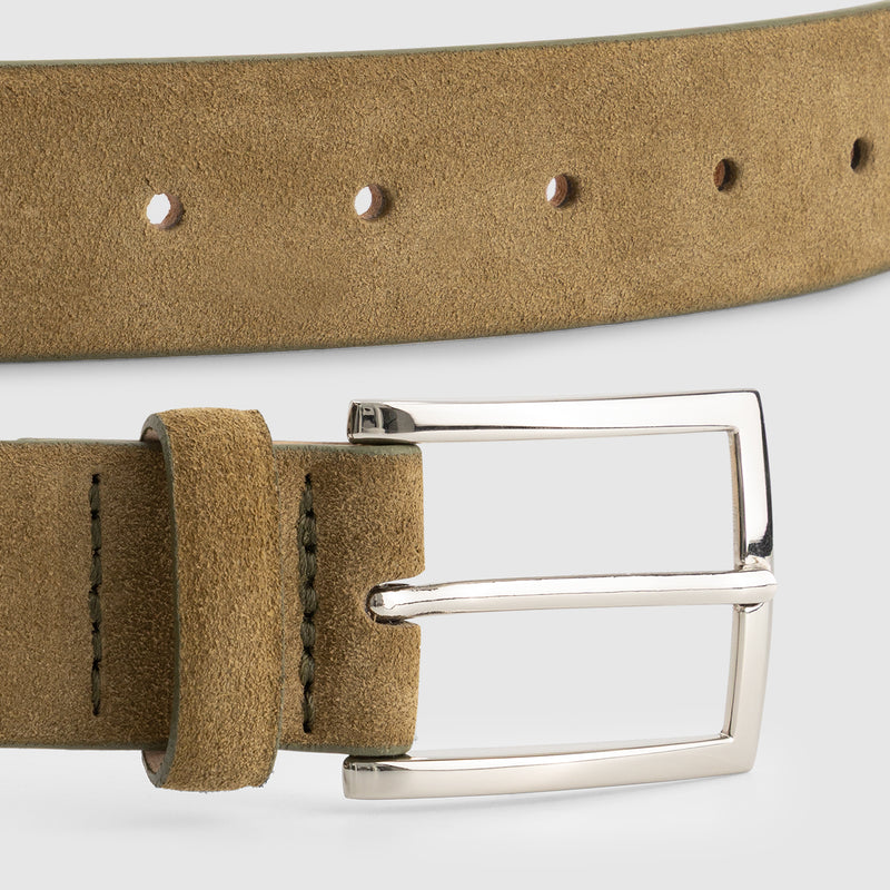 BELT 009 SUEDE GREEN