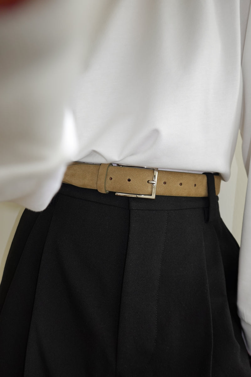 BELT 009 SUEDE GREEN